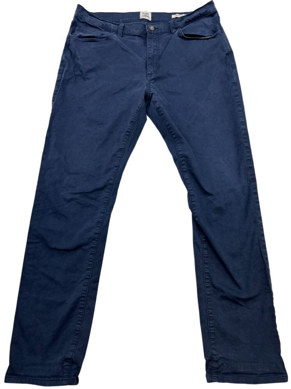 Flint And Tinder Mens Slim Fit Traveler Jeans Stretch Denim 36x32 Blue Dark Wash